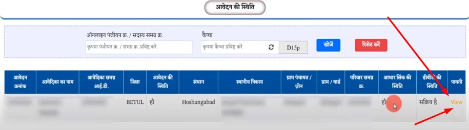 Mukhyamantri ladli behna Yojana Pavati Download